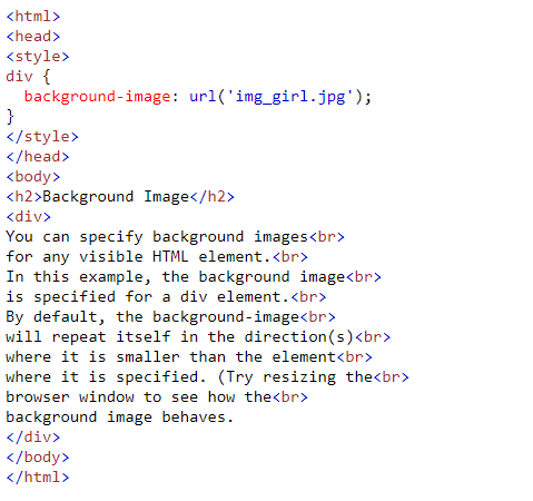 آموزش Background Images در HTML